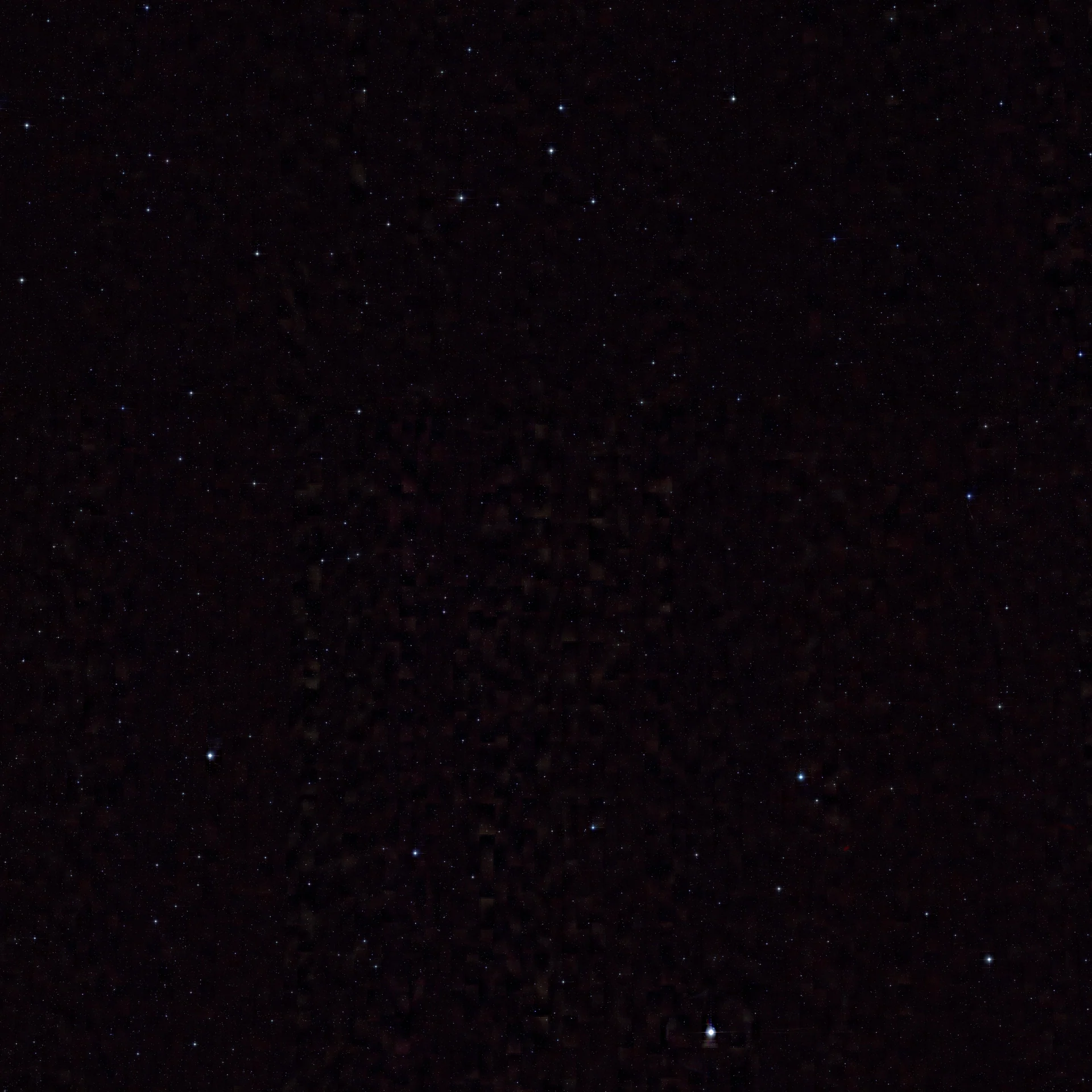 Observed near-infrared sky field of CORONA BOREALIS, shown in false color